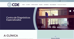 Desktop Screenshot of cdeclinica.com.br