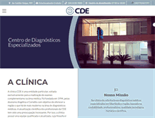 Tablet Screenshot of cdeclinica.com.br